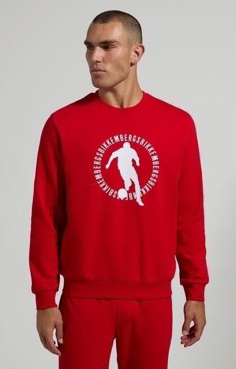 Dirk Bikkembergs Men's Round Neck Soccer Sweatshirt