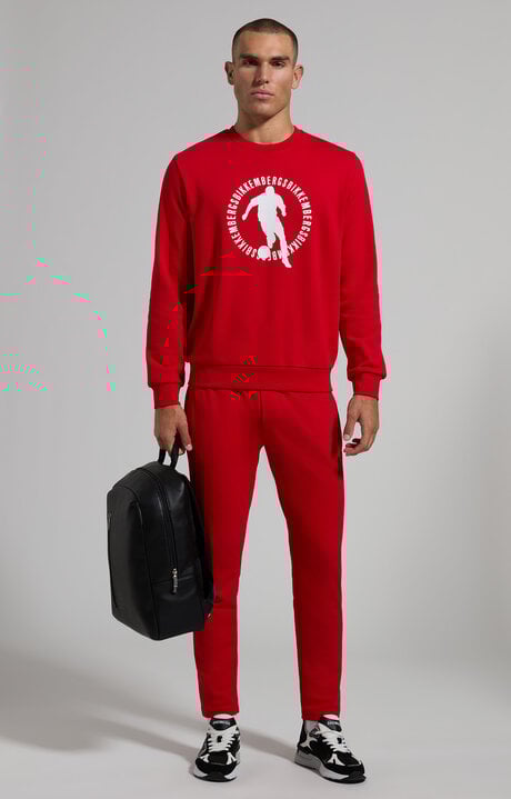 Dirk Bikkembergs Men's Round Neck Soccer Sweatshirt