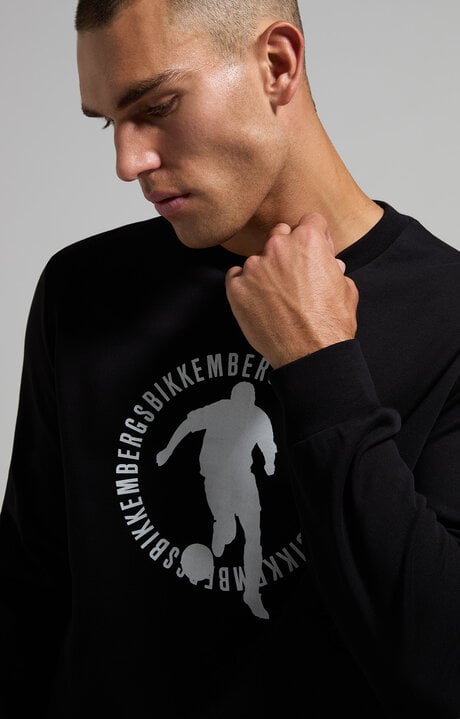 dirk bikkembergs Men's round neck soccer sweatshirt