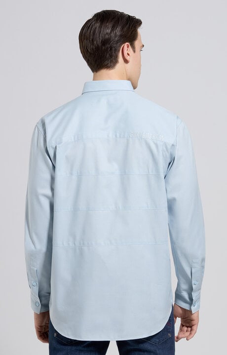 Dirk Bikkembergs Men's Shirt With Embroidery And Intarsia