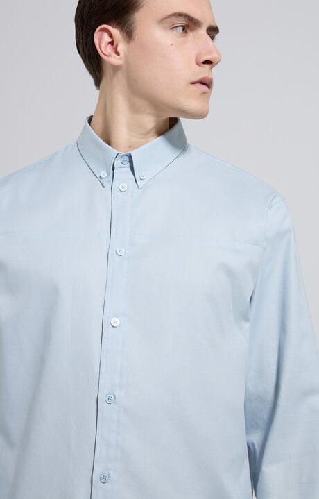 dirk bikkembergs Men's shirt with embroidery and intarsia