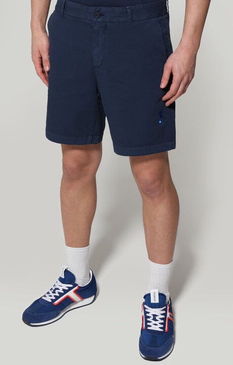 dirk bikkembergs Men's shorts with embroidered cuffs