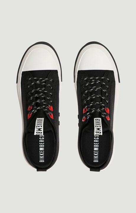 Dirk Bikkembergs Men's Sneakers In Canvas With Stretch Insert - Amold