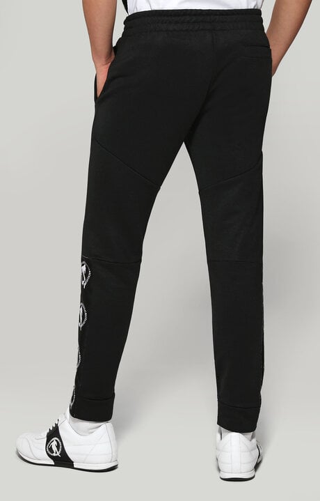 Dirk Bikkembergs Men's Sweatpants With Contrast Logo
