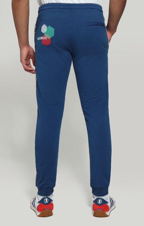 Dirk Bikkembergs Men's Sweatpants With Hexagonal Print