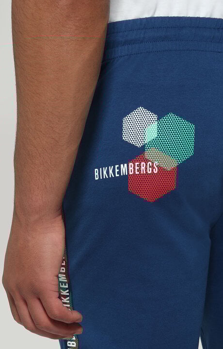 Dirk Bikkembergs Men's Sweatpants With Hexagonal Print