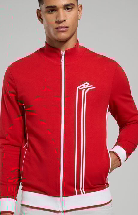 dirk bikkembergs Men's sweatshirt with contrast bands