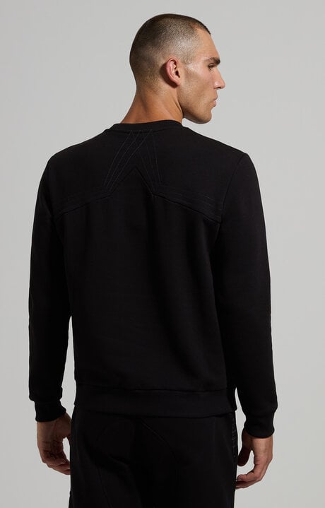 Dirk Bikkembergs Men's Sweatshirt With Decorative Stitching