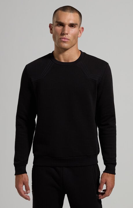Dirk Bikkembergs Men's Sweatshirt With Decorative Stitching