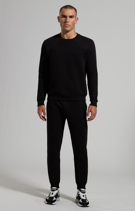 Dirk Bikkembergs Men's Sweatshirt With Decorative Stitching