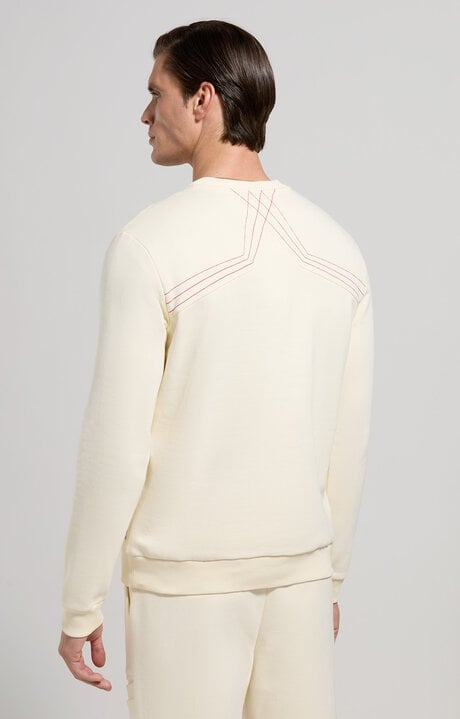 Dirk Bikkembergs Men's Sweatshirt With Decorative Stitching