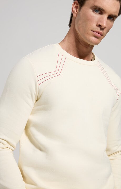 dirk bikkembergs Men's sweatshirt with decorative stitching