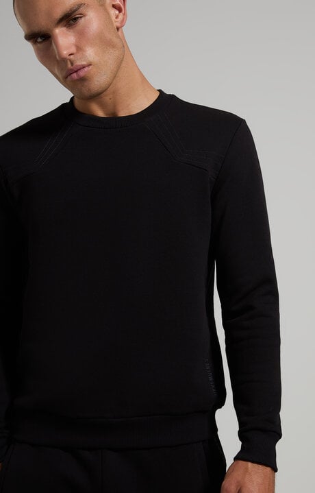 dirk bikkembergs Men's sweatshirt with decorative stitching