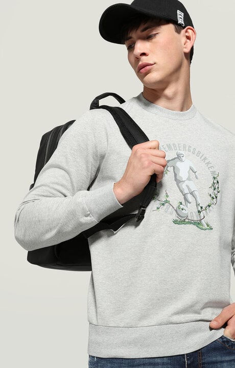 dirk bikkembergs Men's sweatshirt with neo-sport print