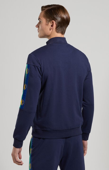 Dirk Bikkembergs Men's Sweatshirt With Striped Details