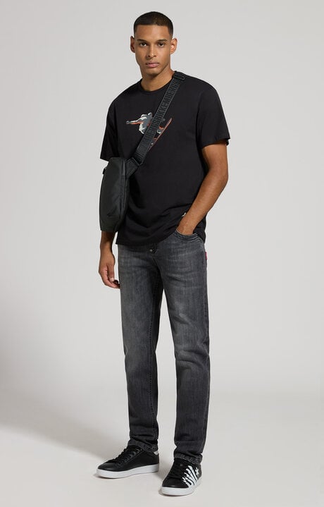 Dirk Bikkembergs Men's T-shirt With Freestyle Print