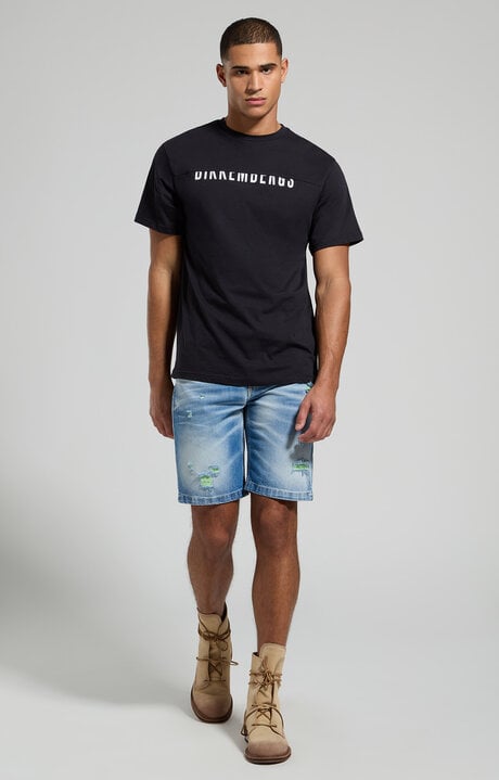 Dirk Bikkembergs Men's T-shirt With Interrupted Logo