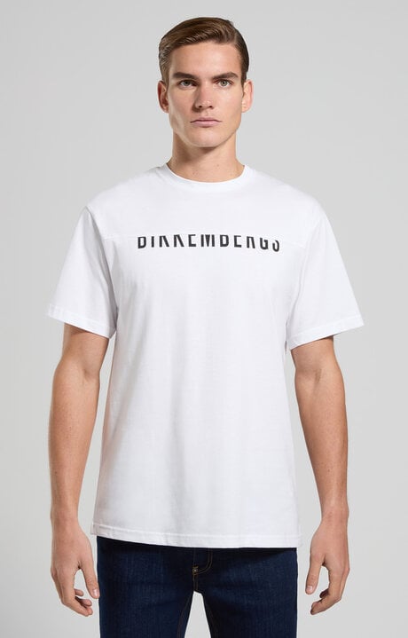 Dirk Bikkembergs Men's T-shirt With Interrupted Logo