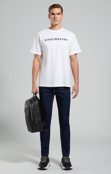 Dirk Bikkembergs Men's T-shirt With Interrupted Logo