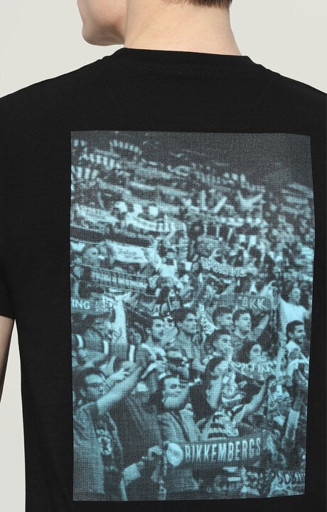 Dirk Bikkembergs Men's T-shirt With Print On Front And Back