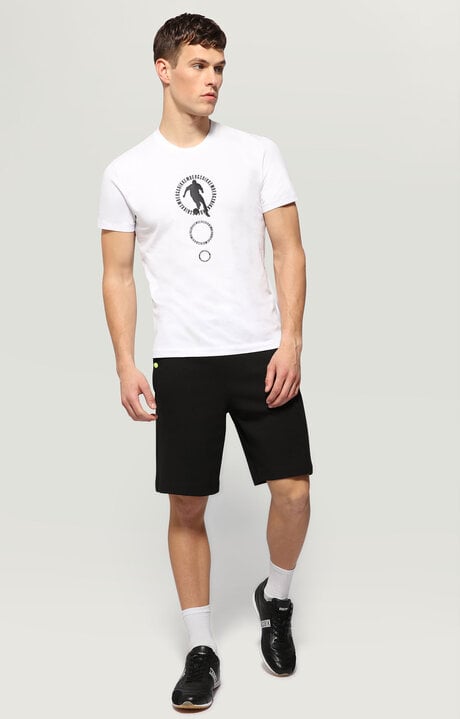 Dirk Bikkembergs Men's T-shirt With Rubberized Print