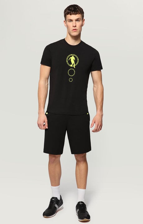 Dirk Bikkembergs Men's T-shirt With Rubberized Print