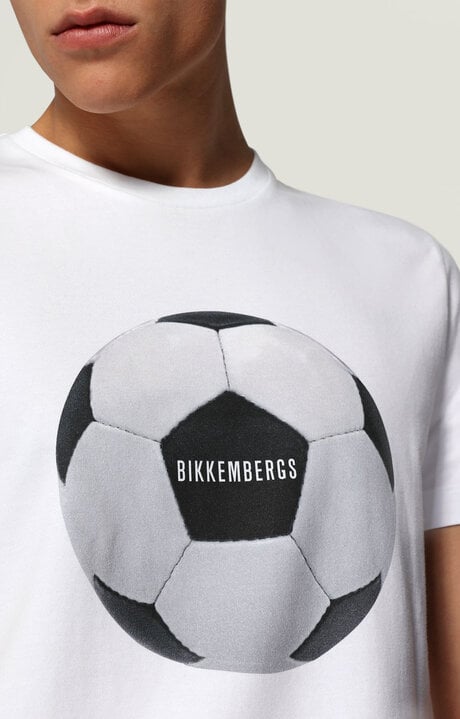 Dirk Bikkembergs Men's T-shirt With Soccer Ball Print