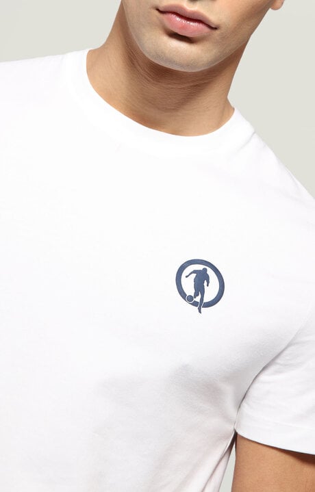 Dirk Bikkembergs Men's T-shirt With Sport Print In Front And Back