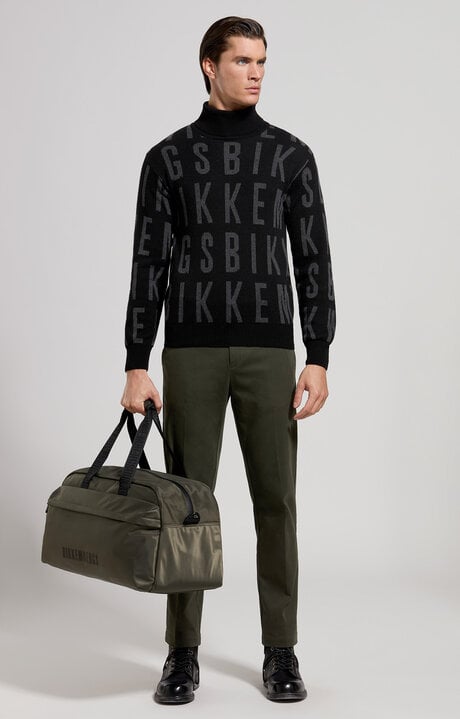Dirk Bikkembergs Men's Turtleneck Jacquard Pullover
