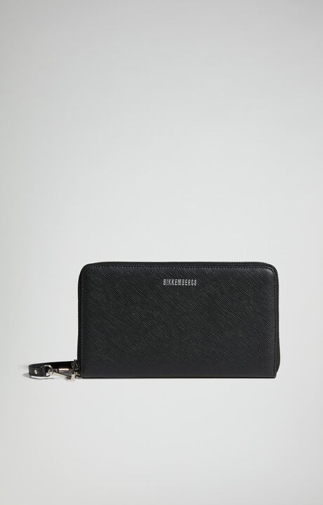 dirk bikkembergs Men's zip-around wallet with wrist strap