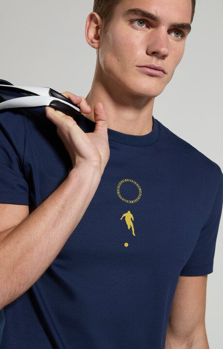 dirk bikkembergs Multi-print men's T-shirt - slim fit