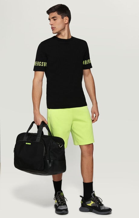 Dirk Bikkembergs Round Neck Pullover With Printed Sleeves