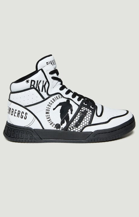 Dirk Bikkembergs Scoby Men's High Top Leather Basketball Sneakers