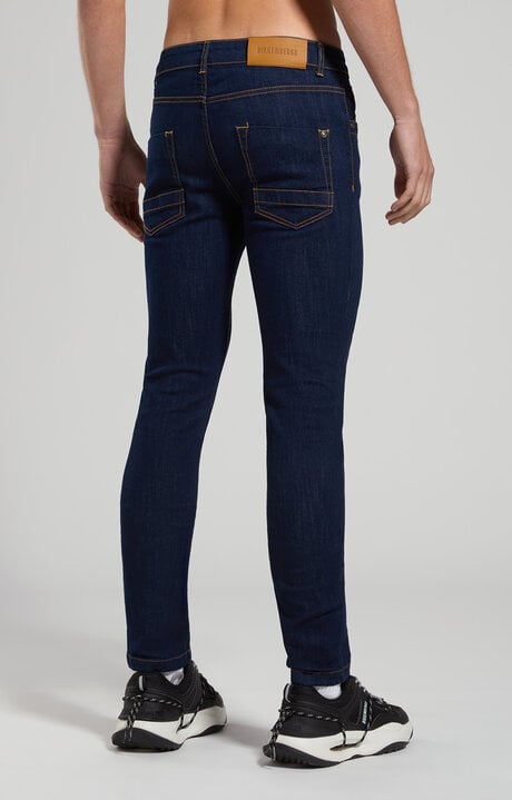 Dirk Bikkembergs Slim Fit Men's Jeans With Logo In Back