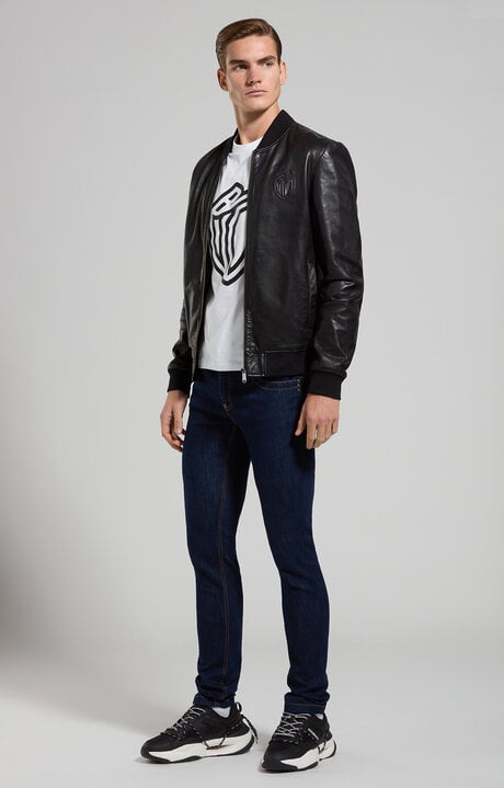 Dirk Bikkembergs Slim Fit Men's Jeans With Logo In Back