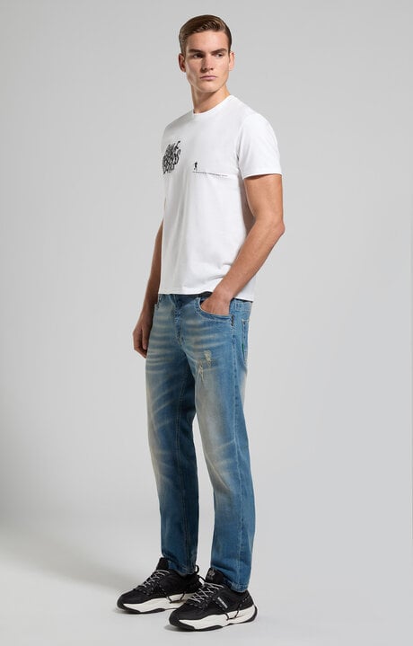 Dirk Bikkembergs Slim Fit Men's T-shirt With BKK Print
