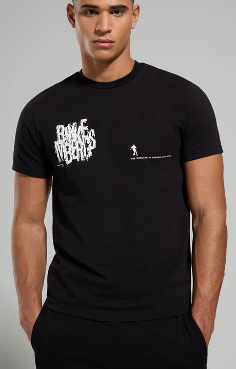 dirk bikkembergs Slim fit men's T-shirt with BKK print