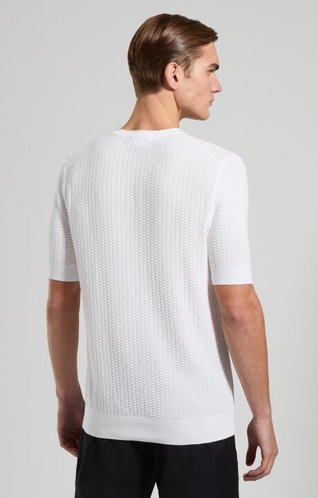 Dirk Bikkembergs Slim Fit Men's Textured Knit Pullover