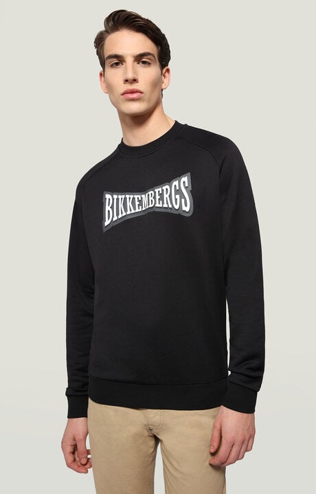 dirk bikkembergs Sweatshirt with inserts and textured logo