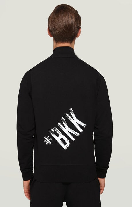 Dirk Bikkembergs Sweatshirt With Zipper And Ribbed Trim