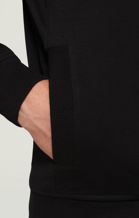 Dirk Bikkembergs Sweatshirt With Zipper And Ribbed Trim