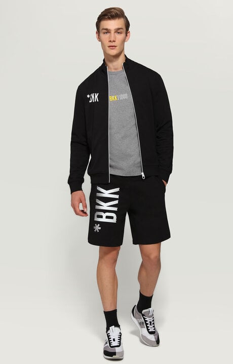 Dirk Bikkembergs Sweatshirt With Zipper And Ribbed Trim