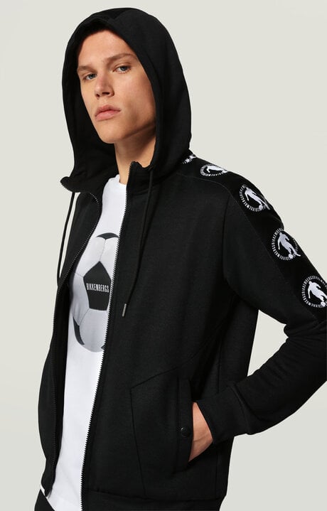 dirk bikkembergs Technical sweatshirt with side bands