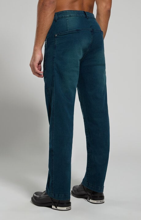 Dirk Bikkembergs Wide Fit Men's Jeans With Laser Print