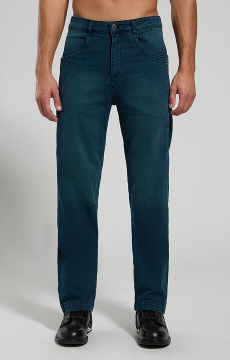 Dirk Bikkembergs Wide Fit Men's Jeans With Laser Print