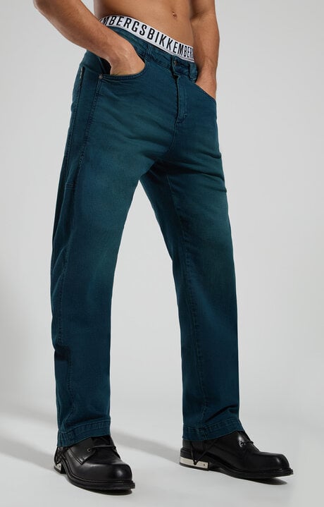 dirk bikkembergs Wide fit men's jeans with laser print