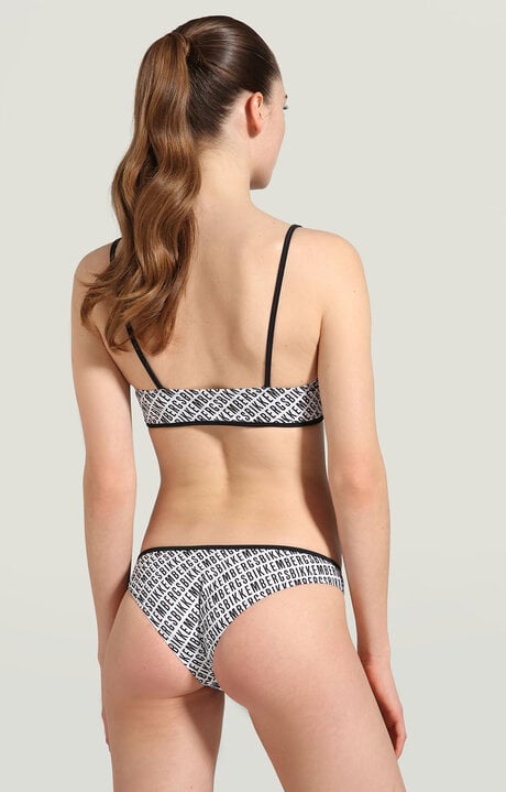 Dirk Bikkembergs Women's Swimsuit With All-over Diagonal Print
