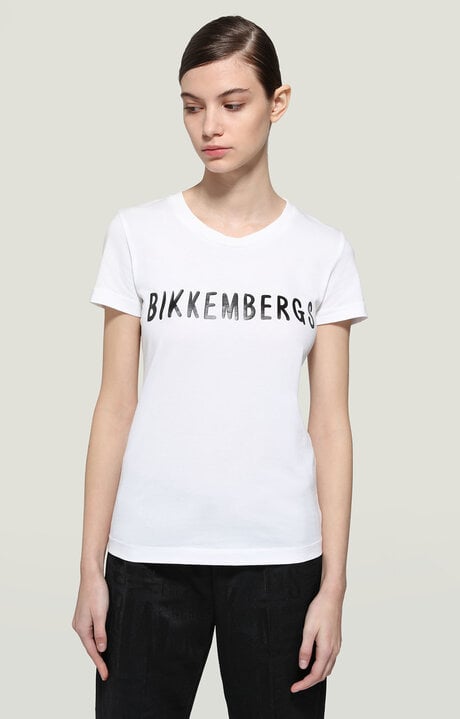 Dirk Bikkembergs Women's T-shirt With Contrast Logo