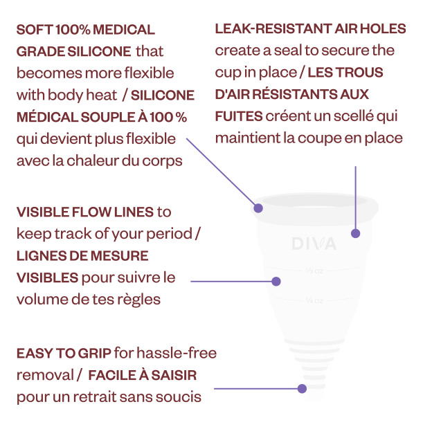 Diva Modèle 2 Coupe Menstruelle Réutilisable $35.00 $35.00
