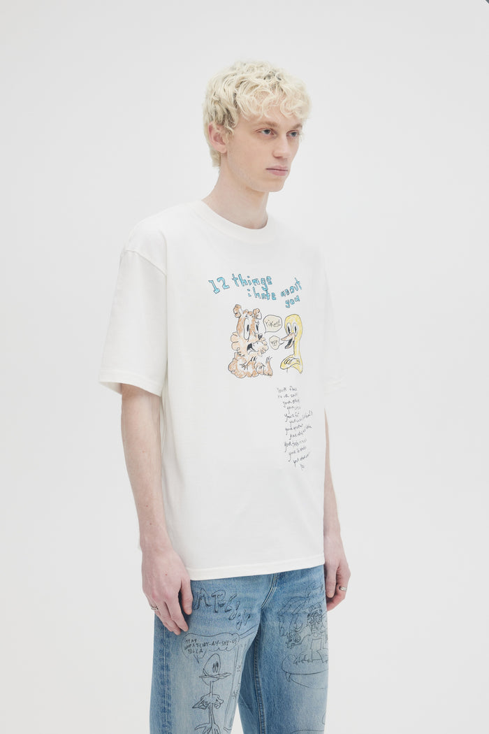 Domrebel 12 THINGS T-SHIRT Ivory